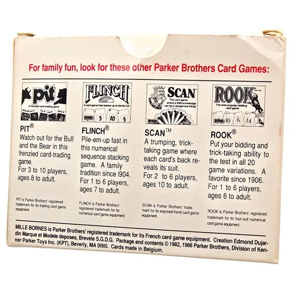 Vintage Millie Bornes French Auto Race Card Game Parker Bros. Complete 1988 EUC - Picture 3 of 9